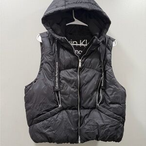 Calvin Klein Performance black Puffer Vest XL quilted down vest